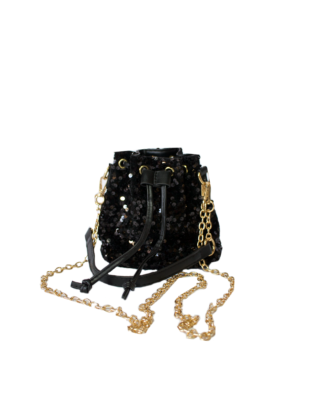 Sequin black bag