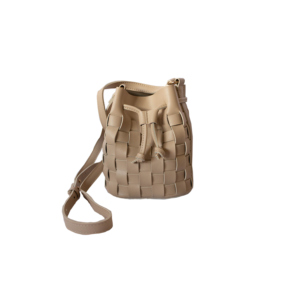 Khaki bucket bag