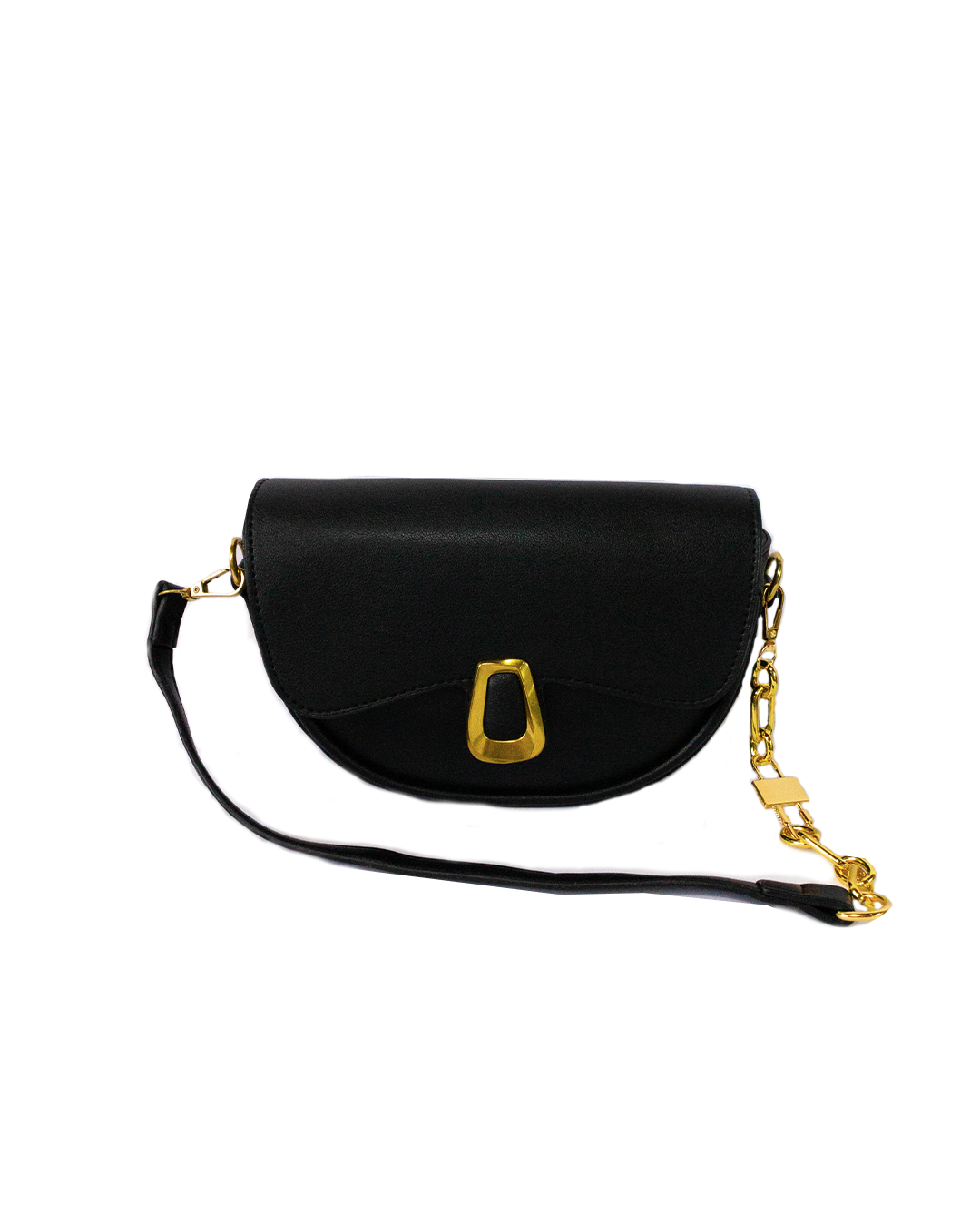 Black Gold Chain Bag 